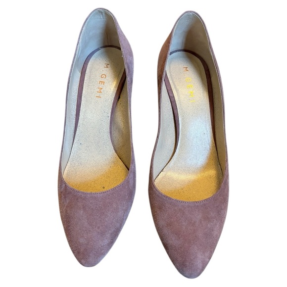 M. Gemi The Lustro Mauve Suede Block Heel Pumps | Italian Leather | EU 39.5 - Picture 3 of 10
